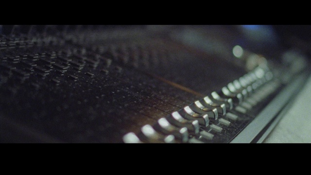 Video Reference: Hood, Musical instrument accessory, Office equipment, Office supplies, Electronic musical instrument, Electronic instrument, Audio equipment, Font, Typewriter, Electronic device