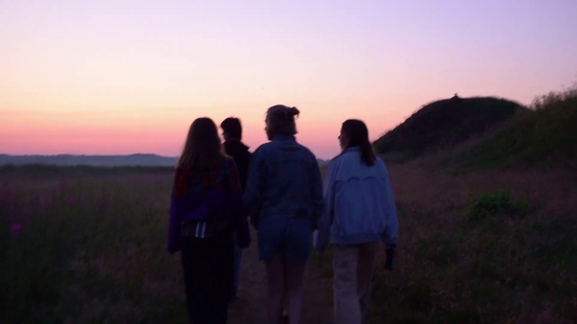 Video Reference: Sky, Cloud, Plant, People in nature, Shorts, Gesture, Natural landscape, Happy, Dusk, Tree