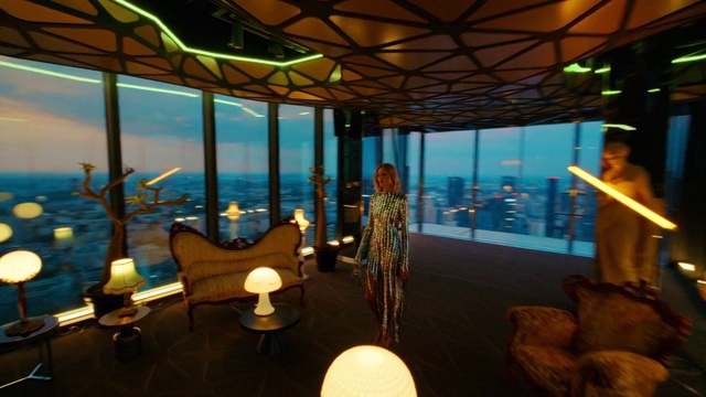 Video Reference: Water, Building, Interior design, Leisure, Shade, Sky, Ceiling, Living room, Table, Event