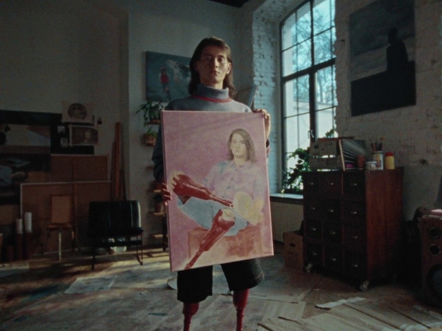 Video Reference: Easel, Window, Standing, Picture frame, Art, Flooring, Wood, Artist, Cabinetry, Event