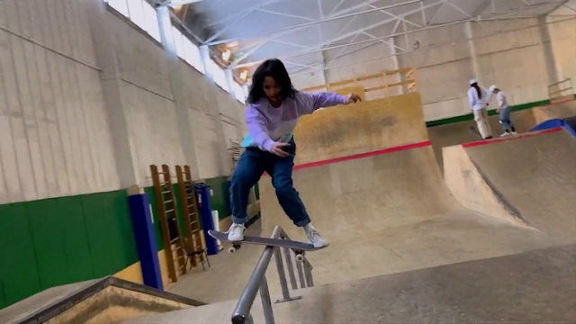 Video Reference: Sports equipment, Skatepark, Leisure, Skateboarder, Recreation, Fun, Rolling, Kickflip, Skateboard, Skateboarding Equipment