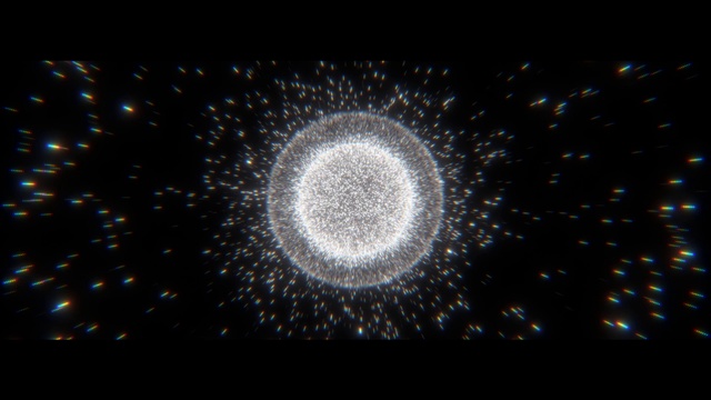 Video Reference: Art, Gas, Circle, Astronomical object, Electric blue, Pattern, Symmetry, Event, Midnight, Space