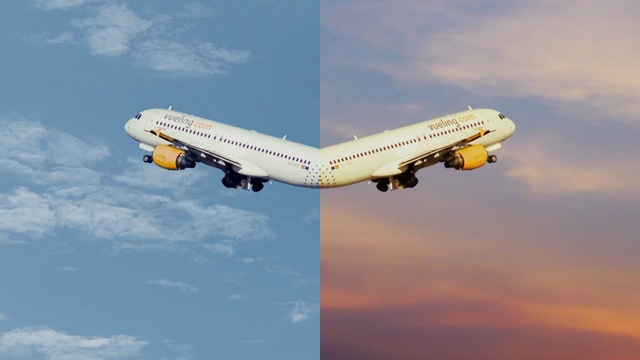 Video Reference: Cloud, Sky, Daytime, Aircraft, Airplane, Jet engine, Aerospace manufacturer, Aviation, Flap, Air travel