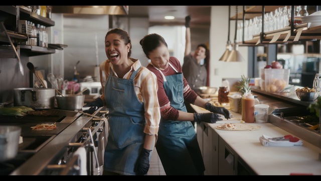 Video Reference: Smile, Countertop, Table, Tableware, Kitchen appliance, Kitchen, Gas stove, Kitchen stove, Cooking, Cookware and bakeware