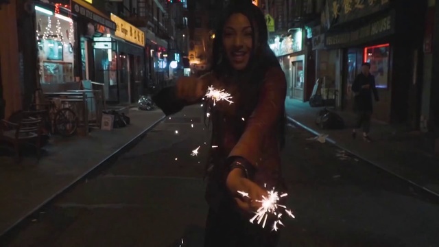 Video Reference: Human, Flash photography, Automotive lighting, Fun, Smile, Midnight, Tire, Road surface, Fireworks, Road