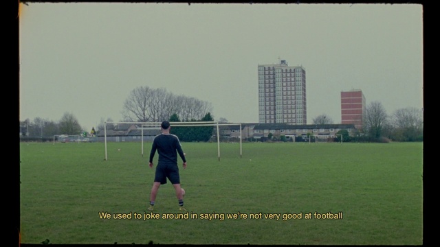 Video Reference: Sky, Plant, Building, Shorts, Tree, Mammal, Grass, People in nature, Rectangle, Grassland