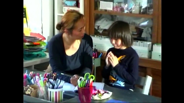 Video Reference: Table, Tableware, Sharing, Desk, T-shirt, Art, Fun, Chair, Jacket, Leisure