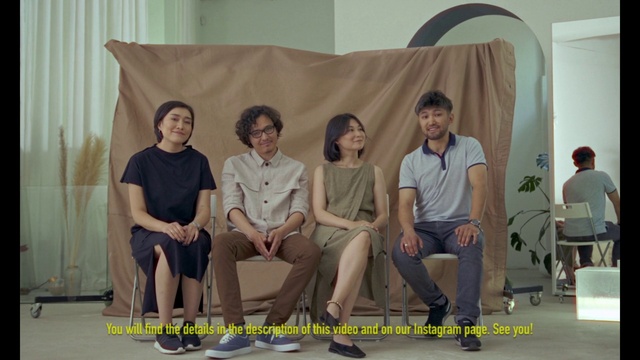 Video Reference: Smile, Chair, Yellow, Shorts, Comfort, T-shirt, Happy, Leisure, Thigh, Event