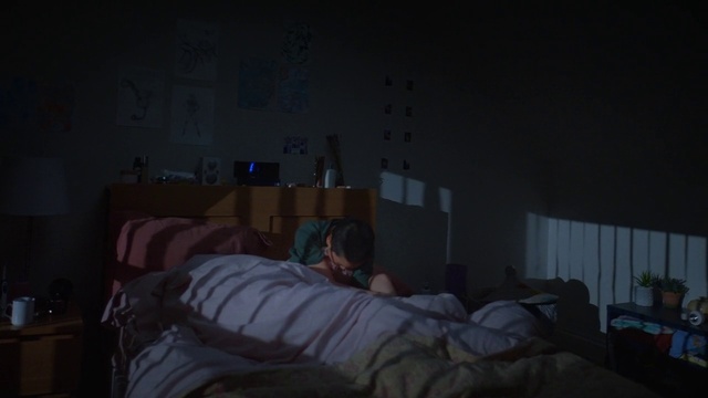 Video Reference: Comfort, Event, Hardwood, Human leg, Darkness, Linens, Room, Bed, Bedding, Fun