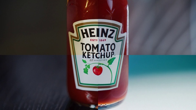Video Reference: Food, Bottle, Liquid, Ingredient, Condiment, Ketchup, Solution, Tomato sauce, Sauces, Glass bottle