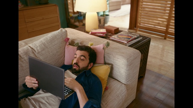 Video Reference: Furniture, Comfort, Couch, Textile, Lighting, Interior design, Living room, Wood, Pillow, Lamp