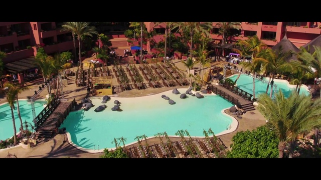 Video Reference: Water, Plant, Swimming pool, Azure, Tree, Building, Chair, Leisure, Eco hotel, Seaside resort