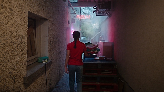 Video Reference: Art, Magenta, Building, House, T-shirt, Event, Room, Visual arts, Ceiling, Fun