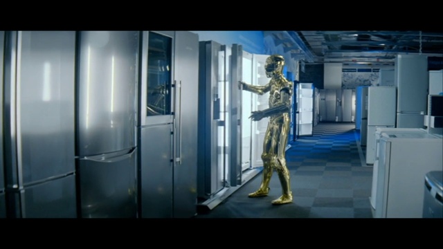 Video Reference: Picture frame, Art, Door, Symmetry, Electric blue, Space, Machine, Fashion design, Ceiling, Fictional character