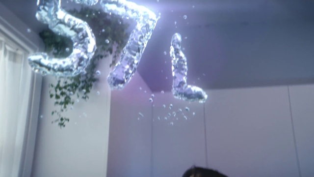 Video Reference: Purple, Gesture, Organism, Water, Electric blue, Art, Event, Flash photography, Entertainment, Transparent material