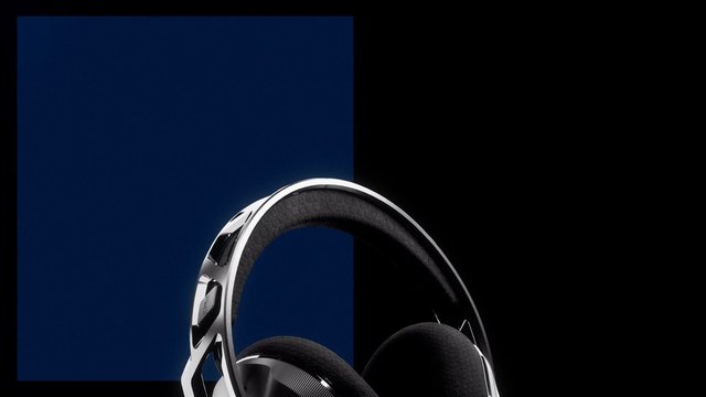Video Reference: headphones, over-ear, audio, studio shot, product, close-up, technology, black, silver, minimal, isolated, modern, accessory, music, electronics