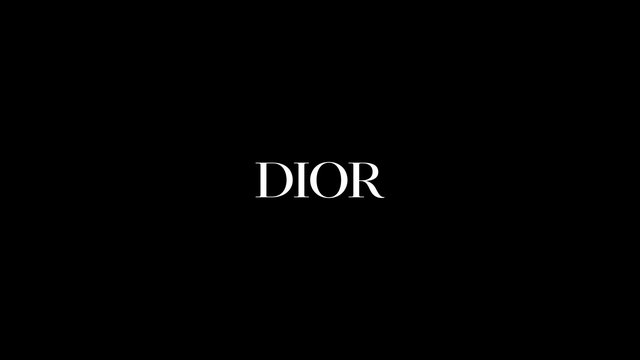 Video Reference: text, logo, brand, black background, minimal, title card, fashion, luxury, typography, centered