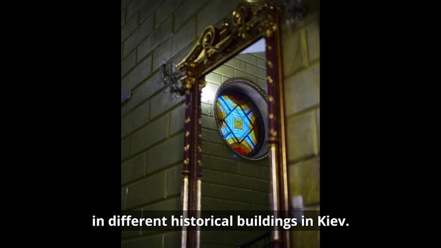Video Reference: Window, Fixture, Glass, Electric blue, Circle, Symmetry, Facade, Flag, Font, Metal
