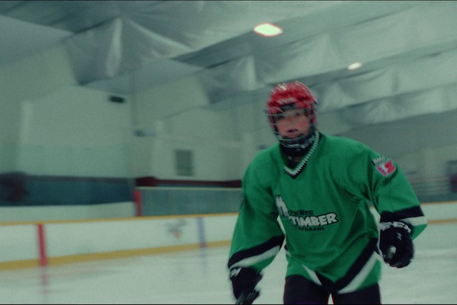 Video Reference: Sports uniform, Hockey protective equipment, Jersey, Ice hockey equipment, Helmet, Hockey, Sports gear, Sleeve, Sports equipment, College ice hockey