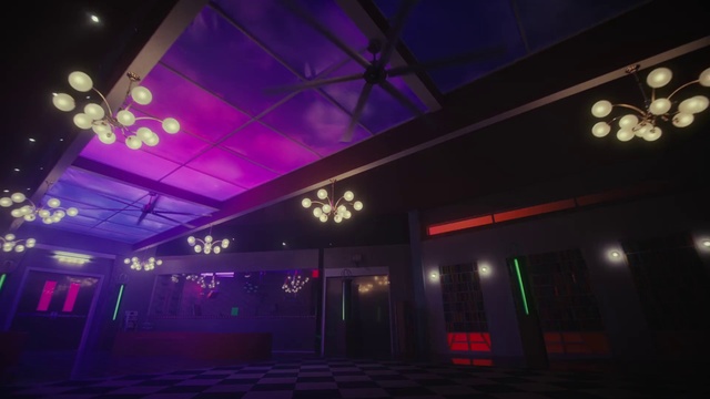 Video Reference: Sky, Purple, Entertainment, Electricity, Violet, Magenta, Neon, Visual effect lighting, Ceiling, Space