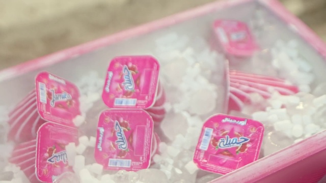 Video Reference: Food, Chocolate letter, Pink, Magenta, Cuisine, Font, Sweetness, Confectionery, Plastic, Fashion accessory