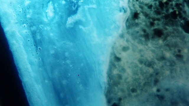 Video Reference: Water, Liquid, Azure, Fluid, Aqua, Underwater, Geological phenomenon, Electric blue, Close-up, Pattern