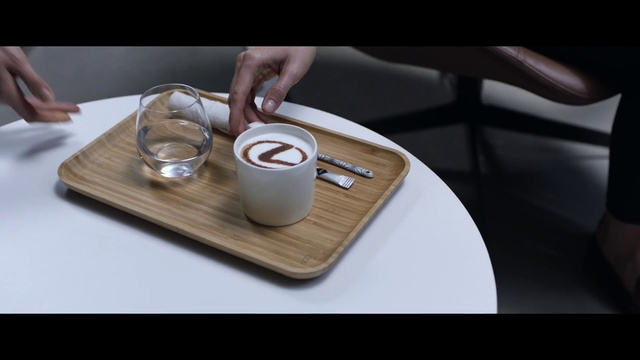 Video Reference: Tableware, Hand, Table, Drinkware, Coffee cup, Dishware, Cup, Coffee, Saucer, Plate