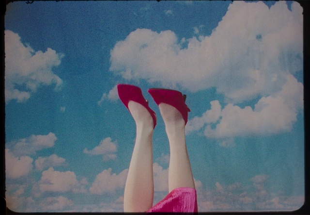 Video Reference: Cloud, Sky, Shoe, Azure, Gesture, People in nature, Rectangle, Plant, Material property, Cumulus