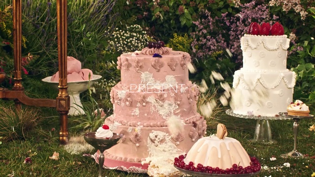 Video Reference: Food, Plant, Cake decorating, Flower, Cake, Green, Cake decorating supply, Petal, Wedding cake, Lighting