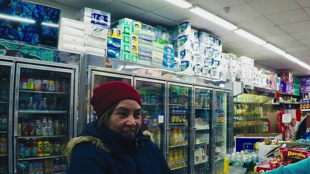 Video Reference: Building, Shelf, Customer, Selling, Cap, Shopping, Convenience store, Retail, Market, Jacket