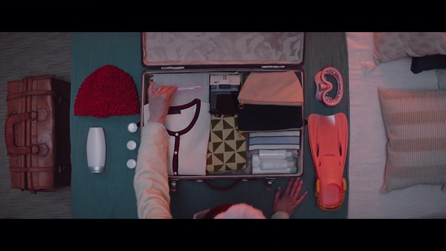 Video Reference: Font, Tints and shades, Trunk, Rectangle, Art, Magenta, Carmine, Bag, Visual arts, Pattern