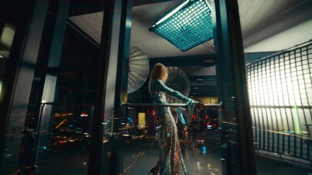 Video Reference: Building, Escalator, City, Glass, Metal, Event, Tree, Reflection, Darkness, Steel