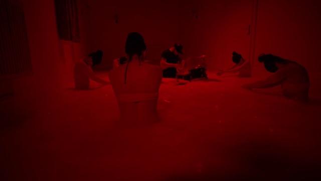 Video Reference: Art, Flooring, Floor, Tripod, Tints and shades, Magenta, Event, Fun, Performance art, Font