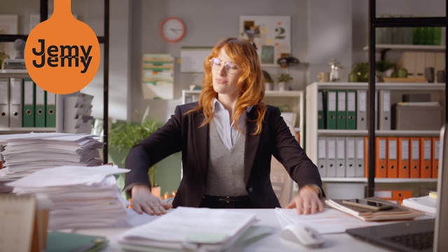 Video Reference: Table, Sleeve, Plant, Desk, Blazer, Fashion design, White-collar worker, Tableware, Job, Font