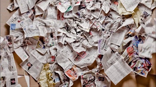 Video Reference: White, Material property, Font, Paper, Plastic, Waste, Carmine, Metal, Paper product, Event