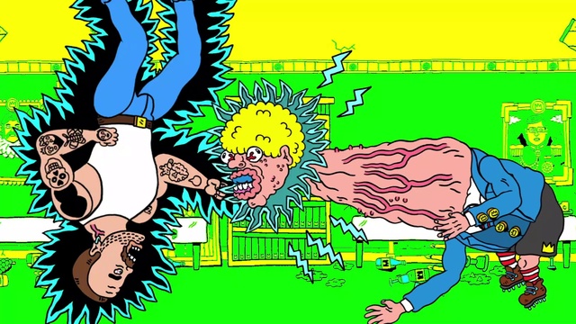 Video Reference: Organism, Gesture, Yellow, Font, Happy, Cartoon, Sharing, Art, Grass, Graphics