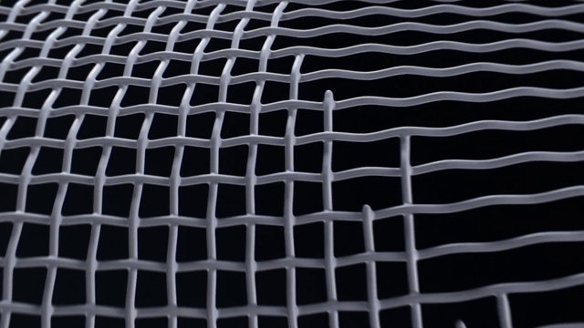 Video Reference: Mesh, Grille, Grey, Wire fencing, Composite material, Pattern, Metal, Close-up, Net, Electric blue