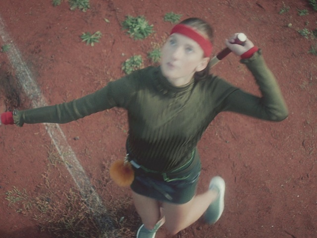 Video Reference: Head, Eye, Leg, Human body, Sleeve, Dress, Gesture, Knee, Grass, Thigh