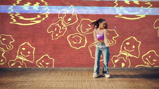 Video Reference: Standing, Wall, Art, Line, Artist, Paint, Font, Tints and shades, Beauty, Graffiti