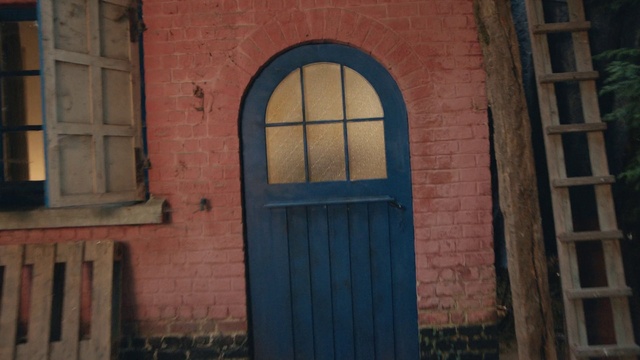 Video Reference: Fixture, Wood, Brickwork, Brick, Building material, Building, Symmetry, Facade, Landmark, Door