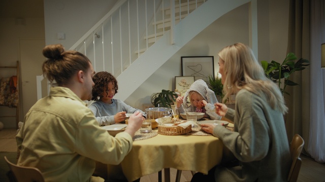 Video Reference: Table, Plant, Tableware, Houseplant, Sharing, Chair, Event, Conversation, Tablecloth, Cooking
