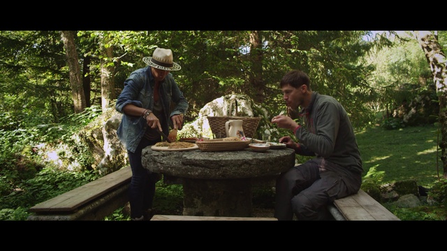 Video Reference: Plant, Table, Tableware, Tree, Hat, Sharing, Leisure, Grass, Wood, T-shirt