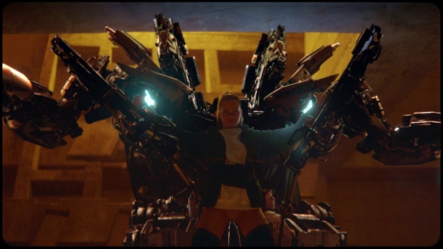 Video Reference: Cg artwork, Machine, Vehicle, Space, Fictional character, Engineering, Metal, Darkness, Mecha, Event