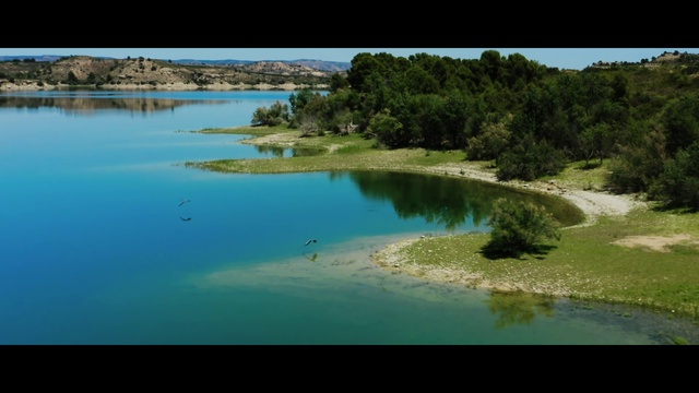 Video Reference: Water, Plant, Natural landscape, Rectangle, Fluvial landforms of streams, Coastal and oceanic landforms, Tree, Lake, Grass, Bank