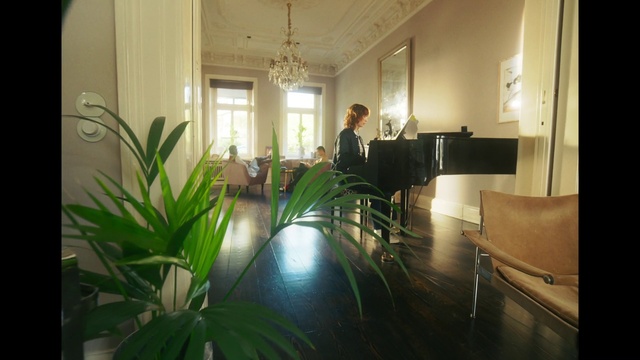 Video Reference: Plant, Furniture, Building, Houseplant, Interior design, Wood, Chair, Floor, Flooring, Hall