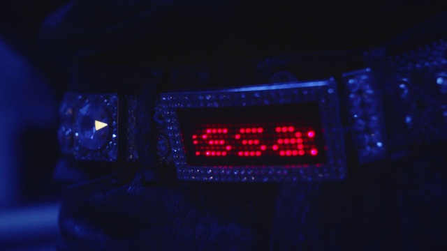 Video Reference: Automotive lighting, Blue, Gas, Electric blue, Display device, Auto part, Visual effect lighting, Automotive exterior, Space, Font