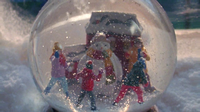 Video Reference: Christmas ornament, World, Light, Liquid, Snow, Holiday ornament, Freezing, Drinkware, Ornament, Glass