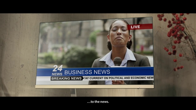 Video Reference: Chin, Gesture, Font, Television program, News, Television presenter, Screenshot, Display device, Photo caption, Advertising