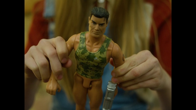 Video Reference: Toy, Gesture, Thumb, Chest, Action figure, Barechested, Fictional character, Art, Elbow, Figurine