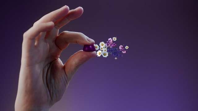 Video Reference: Hand, Gesture, Finger, Nail, Violet, Thumb, Art, Wrist, Creative arts, Electric blue